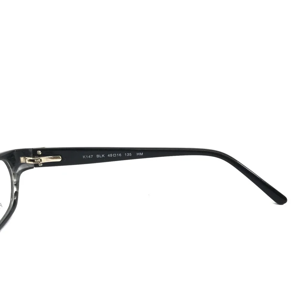Kay Unger Eyeglasses Frames K147 BLK Shiny Black Cat Eye Full Rim 49-16-135